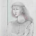 Katja W., Graphit, Rötel auf Papier, 1983